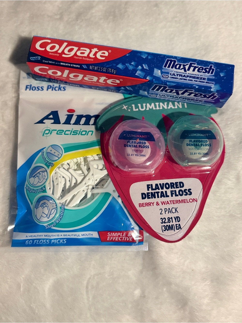 ORAL CARE SET - Colgate Toothpaste + Dental Floss & Floss Picks